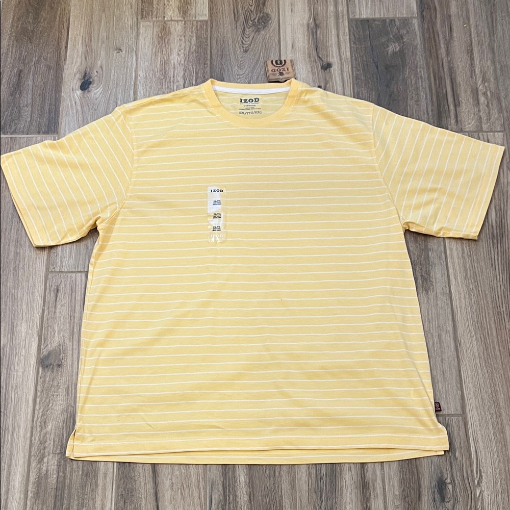 IZOD Men's Short Sleeve Yellow Tee